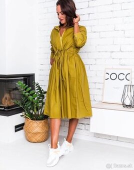Khaki šaty glashgirl