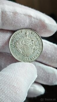 20 kreuzer / grajciar 1848 KB, Ferdinand V., nádherny