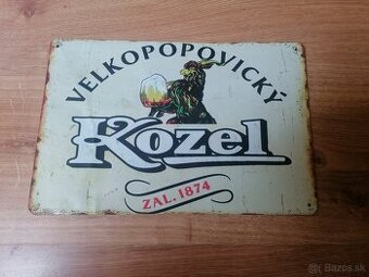 Plechová tabuľa Kozel