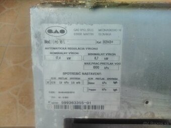 Prietokovy ohrievac gas PO 10l