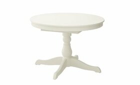 Ikea Ingatorp biely okruhly rozkladací stôl