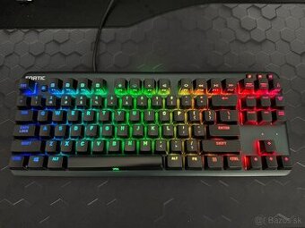 Herná klávesnica Fnatic mini streak cherry mx brown + headse