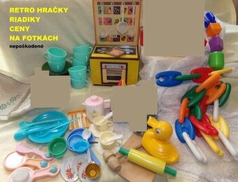 retro HRAČKY, KUCHYNSKÉ RIADIKY a iné