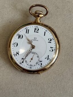 Zlaté vreckové hodinky Omega
