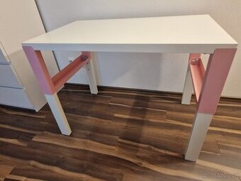 Detský rastúci stôl IKEA Pahl ružový dievcensky