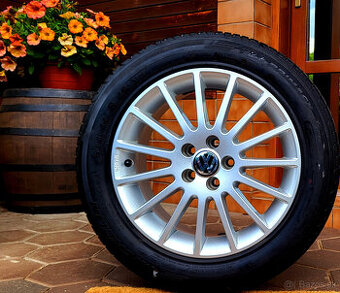 alu R16 5x100, VW Golf 4, Seat Leon, Octávia I., pneu 205/55