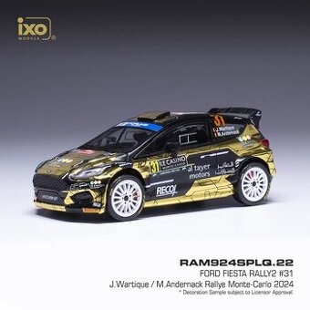 Modely Ford Rallye 1:43 IXO