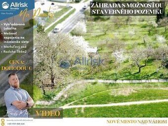 Záhradu s možnosťou výstavby