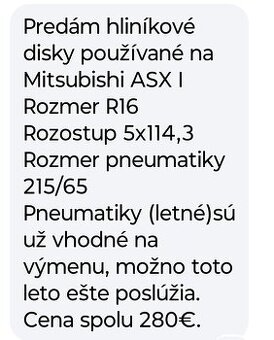 Hliníkové disky a letné gumy - 1
