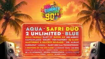 2 dnova vstupenka na Summer 90 hits- cena 95 Eur
