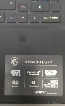 MSI STEALTH GS77.17plc