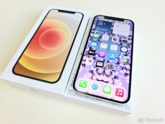 APPLE IPHONE 12 64GB WHITE TOP STAV,BATERKA 100%