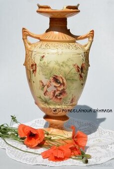 Starožitná veľká porcelánová váza - Maky