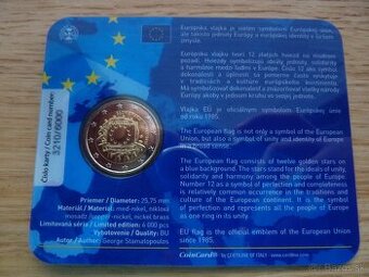 Vzácne 2 Euro Coincard 2015 - 30. výročie vlajky EÚ