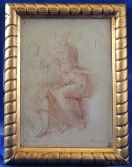 Michael Ange F-Panna Mária s Ježíšom tlač