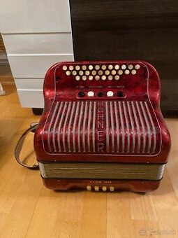 Heligonka Hohner Club lllM CF 3hlas + Kufor + Remene