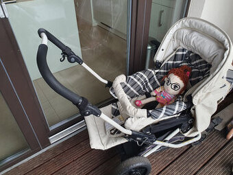 Kvalitný kočík Emmaljunga 2v1 - krémová farba