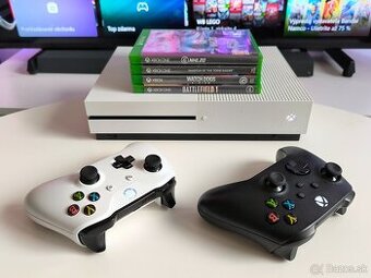 XBOX ONE S 1TB / 2X OVLÁDAČ / HRY