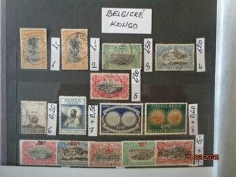 Poštové známky - BELGICKÉ KOLÓNIE - 6 FOTO ..