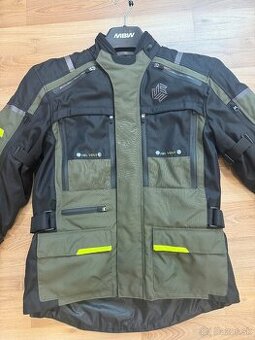 Pánska textilná bunda na moto MBW MEMPHIS GREEN