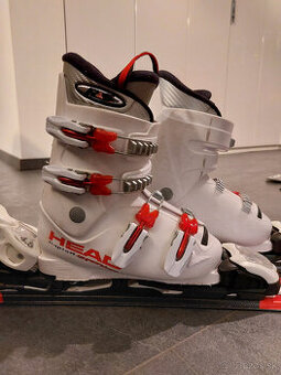 Kompletný lyžiarsky set pre deti (lyže, topánky, palice) – P