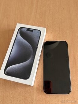 Predám iPhone 15 Pro 256 GB – Blue Titanium – TOP STAV