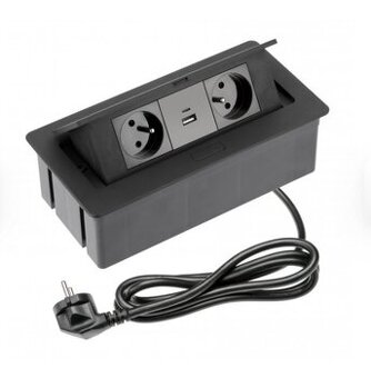 Výklopná zásuvka GTV s USB