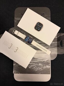 Apple Watch Ultra 2 49mm Titanium White Oceán Band