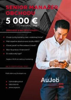 Senior manažér obchodu – finančný sektor