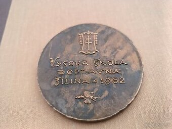 medaila VŠ dopravná Žilina vojenská fakulta 1962