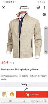 Sveter pánsky L nenosený