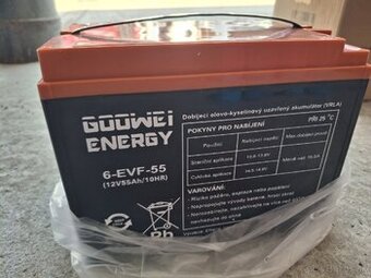Trakčné batérie GEL GOOWEI ENERGY 12V 55ah