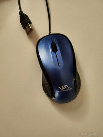 PC myš modrá