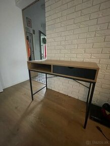 TOP stav JYSK písací stôl TRAPPEDAL 48x95 dub/čierna