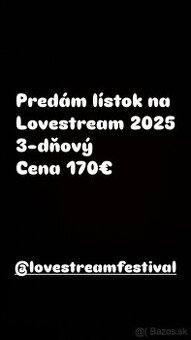 Listok na lovestream 2025