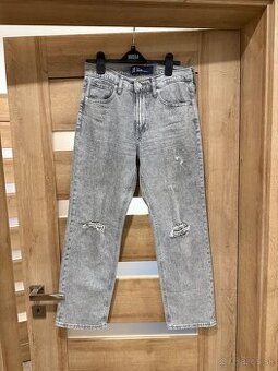 Dámske džínsy Gap - rapered fit - grey wash