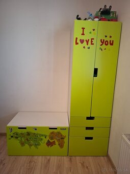 Ikea Stuva skrina + lavica + lampa gratis