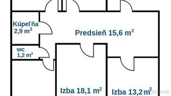 4 izbový byt na ulici Dvorkinova 90m2