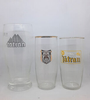 Pivové poháre, cedule, fľaše 01