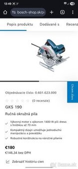 Bosch kotúčová píla