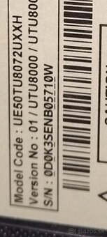 Samsung ue50tu8072 dieli poškodená obrazovka