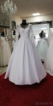Svadobne šaty veľ. 34-36 + zavoj
