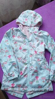 Prechodná zateplená bunda so žabkami. Veľkosť 134