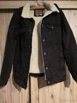 Džínsová zateplená bunda Pull & Bear