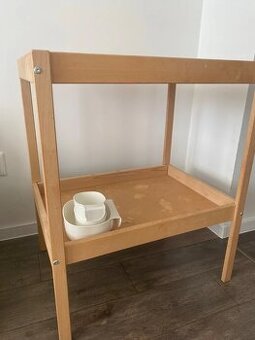 Prebaľovací pult + prebaľovacia podložka Ikea