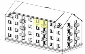 Na predaj nové byty 2+kk na 4.NP s balkónom a parkovaním - 1