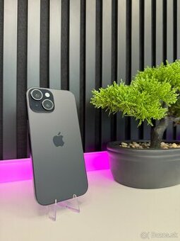 🌟 iPhone 15 black 128 GB| Záruka 1 Rok