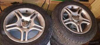 185/60 R14 4x100 6J hlinikove disky a pneumatiky - 1