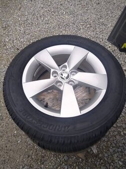 15" alu ŠKODA FABIA 4,VW,SEAT + zimné pneu.