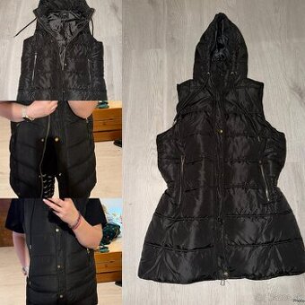 sinsay zimna stylova damska predlzena vesta-bunda